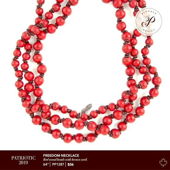 Plunder Jewelry - Plunder Design “Freedom” red bead necklace